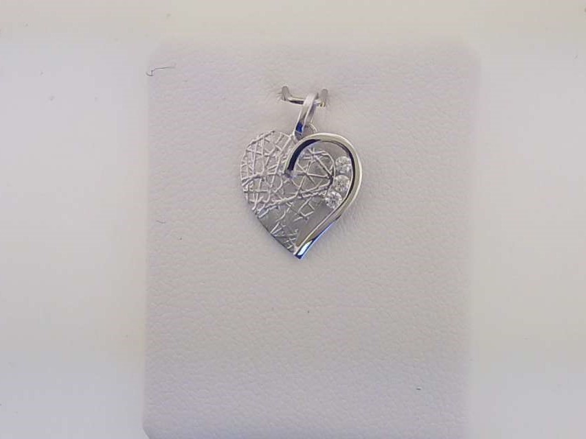 Max Fr&ouml;hlich Halsschmuck Ref.-Nr.: 88/192898 925/- Silber, Rhodiniert 3 Zirkonia  Wei&szlig; 