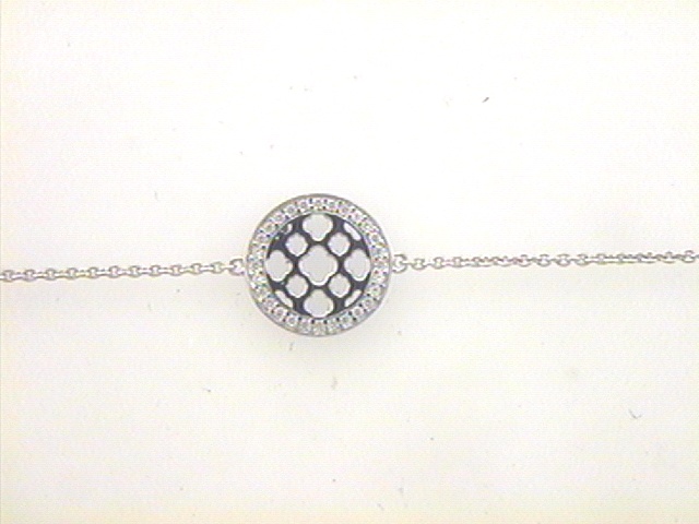 Max Fr&ouml;hlich Armband Ref.-Nr.: 216/188017/15+ 925/- Silber, Rhodiniert Zirkonia  Wei&szlig;  L&auml;nge 15+2+2