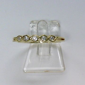 Engelkemper Ringe Ref.-Nr.: 6-212248-001 333/- Gold, gelb 5 Zirkonia  Wei&szlig;  Ringgr&ouml;&szlig;e 58