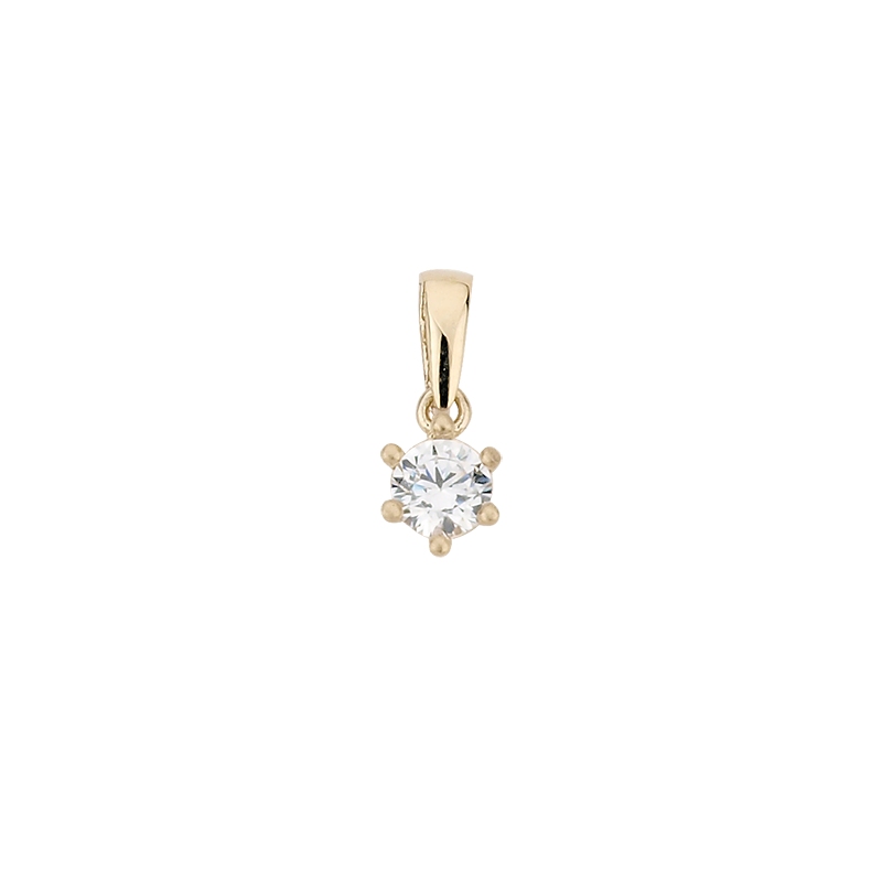 Engelkemper Halsschmuck Ref.-Nr.: 6-212464-001 585/- Gold, gelb 1 Zirkonia  Wei&szlig; 