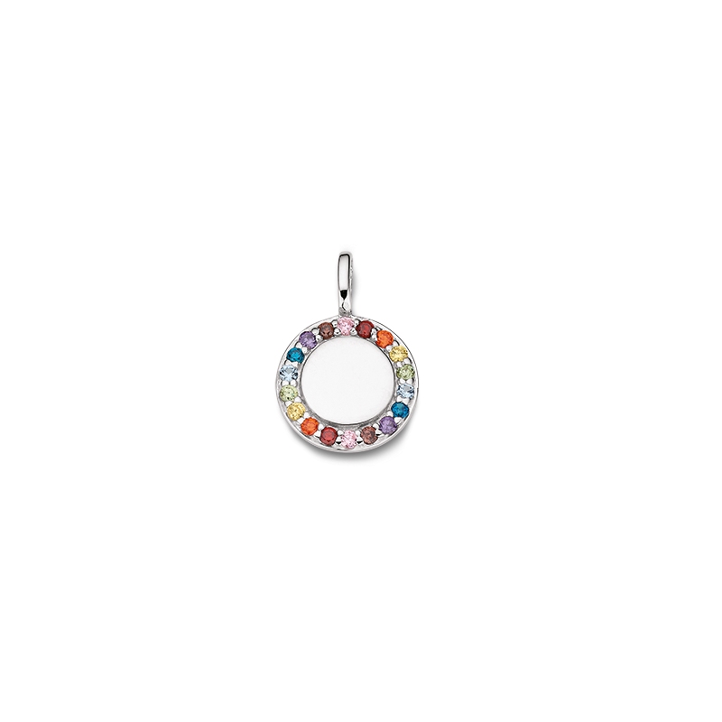Engelkemper Halsschmuck Ref.-Nr.: 5-214252-001 925/- Silber, Rhodiniert Zirkonia  multicolor 