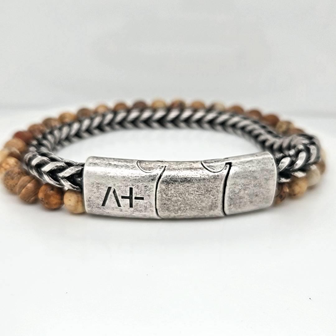 Across Armband Ref.-Nr.: AL20LAS Edelstahl L&auml;nge 23cm