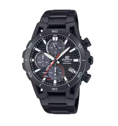 Casio Edifice Herrenuhren Ziffernblatt: Schwarz Index  Gliederband Solar 100 Meter Ref.-Nr.: EFS-S640DC-1AVUEF