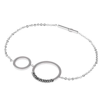 Ref.-Nr.: A623.18 Ernstes Design Armband Edelstahl H&auml;matitt Spiegelankerkette Chic Verschluss