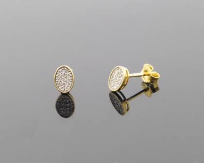 Wilhelm M&uuml;ller Ohrschmuck Ref.-Nr.: 286107019 585/- Gold, gold 26 Diamant Wesselton  Weiss kleine Einschl&uuml;sse Brillantschliff 0,16ct. 