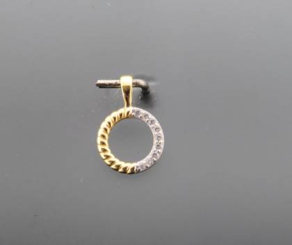 Wilhelm M&uuml;ller Halsschmuck Ref.-Nr.: 651101019 333/- Gold, bicolor 9 Zirkonia  Wei&szlig; 