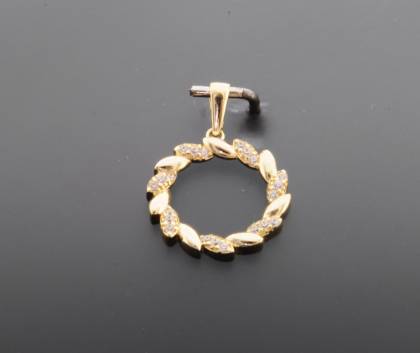 Wilhelm M&uuml;ller Halsschmuck Ref.-Nr.: 651112019 333/- Gold, gold 21 Zirkonia  Wei&szlig; 