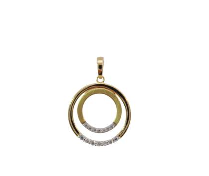Wilhelm M&uuml;ller Halsschmuck Ref.-Nr.: 651152019 333/- Gold, gold 14 Zirkonia  Wei&szlig; 