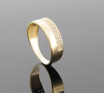 Wilhelm M&uuml;ller Ringe Ref.-Nr.: 670015056 333/- Gold, gold 38 Zirkonia  Wei&szlig;  Ringgr&ouml;&szlig;e 56