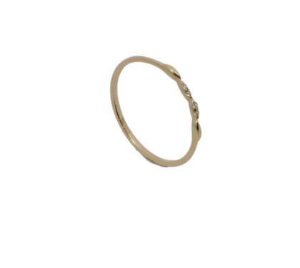 Wilhelm M&uuml;ller Ringe Ref.-Nr.: 670076054 333/- Gold, gold 4 Zirkonia  Wei&szlig;  Ringgr&ouml;&szlig;e 54