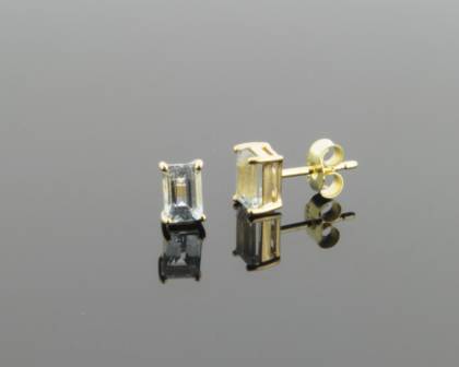 Wilhelm M&uuml;ller Ohrschmuck Ref.-Nr.: 694892019 585/- Gold, gold 2 Aquamarin blau 