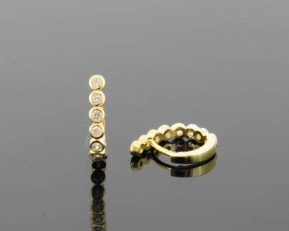 Wilhelm M&uuml;ller Ohrschmuck Ref.-Nr.: 709351019 333/- Gold, gold 16 Zirkonia  Wei&szlig; 