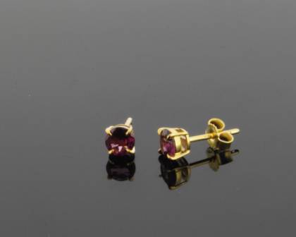 Wilhelm M&uuml;ller Ohrschmuck Ref.-Nr.: 715104019 333/- Gold, gold 2 Rot 