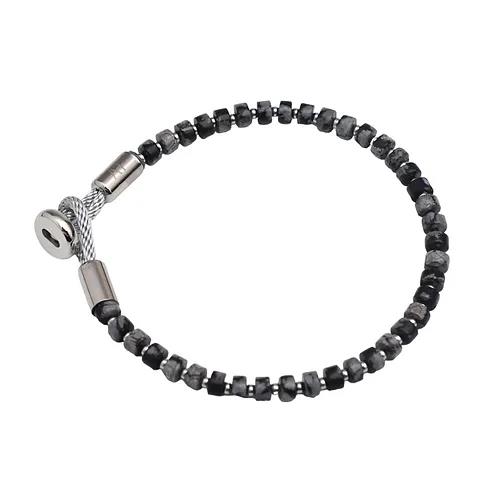Across Armband Ref.-Nr.: ABS07MSS Edelstahl Grau  L&auml;nge 19cm