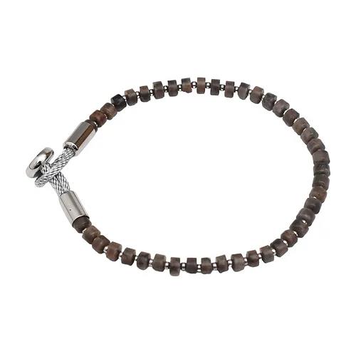Across Armband Ref.-Nr.: ABS09MSS Edelstahl Grau  L&auml;nge 19cm
