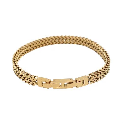Across Armband Ref.-Nr.: AB12MGO Edelstahl, gelb L&auml;nge 21cm
