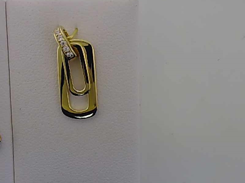Max Fr&ouml;hlich Halsschmuck Ref.-Nr.: 24-421 925/- Silber, gelb Zirkonia  Wei&szlig; 