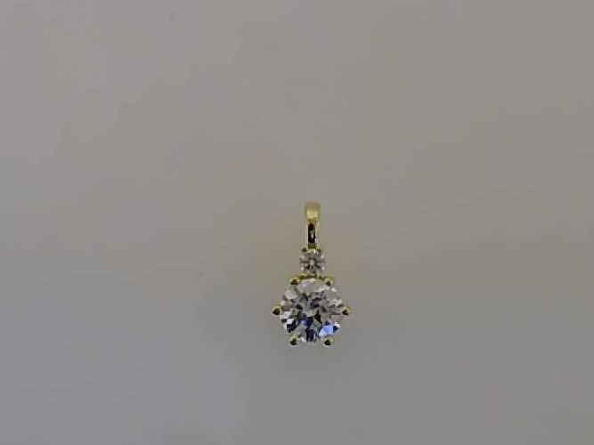 Max Fr&ouml;hlich Halsschmuck Ref.-Nr.: 24-477 333/- Gold, gelb 2 Zirkonia  Wei&szlig; 