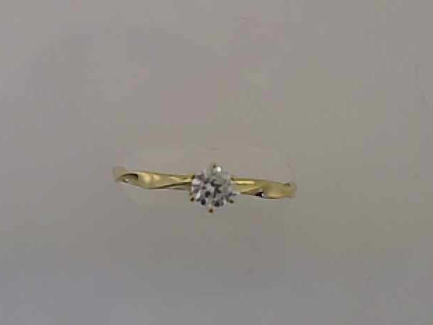 Max Fr&ouml;hlich Ringe Ref.-Nr.: 24-488/54 333/- Gold, gelb 1 Zirkonia  Wei&szlig;  Ringgr&ouml;&szlig;e 54