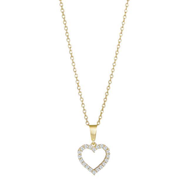 Nordahl Halsschmuck Ref.-Nr.: 20830850300 333/- Gold, gelb Zirkonia  Wei&szlig; 