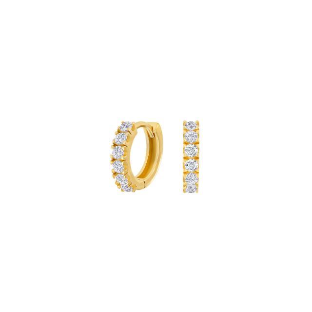 Nordahl Ohrschmuck Ref.-Nr.: 30831850300 333/- Gold, gelb Zirkonia  Wei&szlig; 