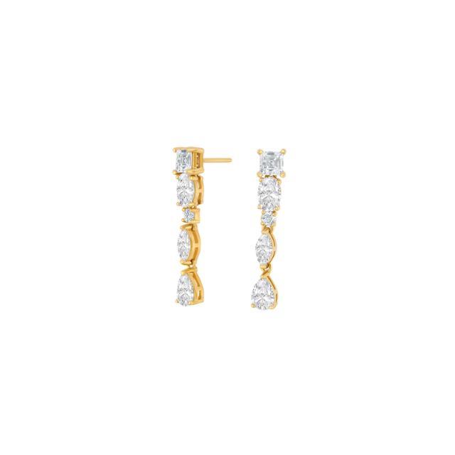 Nordahl Ohrschmuck Ref.-Nr.: 30453985900 925/- Silber, gelb Zirkonia  Wei&szlig; 