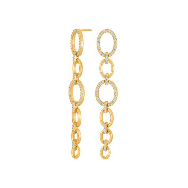 Nordahl Ohrschmuck Ref.-Nr.: 30570025900 925/- Silber, gelb Zirkonia  Wei&szlig; 