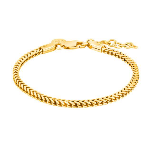 Nordahl Armband Ref.-Nr.: 80258165920 925/- Silber, gelb L&auml;nge 17+3cm