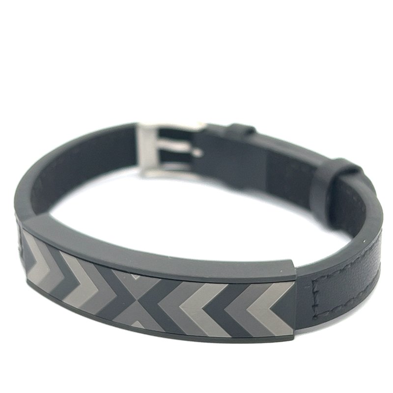 Engelkemper Armband Ref.-Nr.: 4-203702-001 Edelstahl LEDER, schwarz