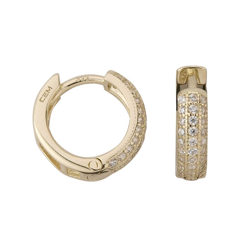 Engelkemper Ohrschmuck Ref.-Nr.: 6-212238-001 333/- Gold, gelb Zirkonia  Wei&szlig; 