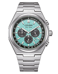 Citizen Solar Armbanduhren Herrenuhren Ziffernblatt: Gr&uuml;n Index  Titan Gliederband Solar 100 Meter Ref.-Nr.: CA4610-85M   Ind.-Nr: B620