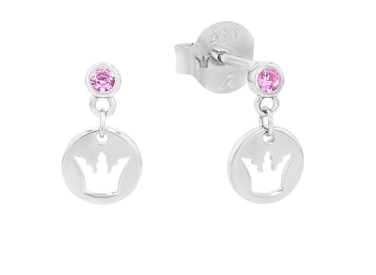 Lilliefee Ohrschmuck Ref.-Nr.: 2038743 925/- Silber, Rhodiniert 2 Zirkonia  Rosa 