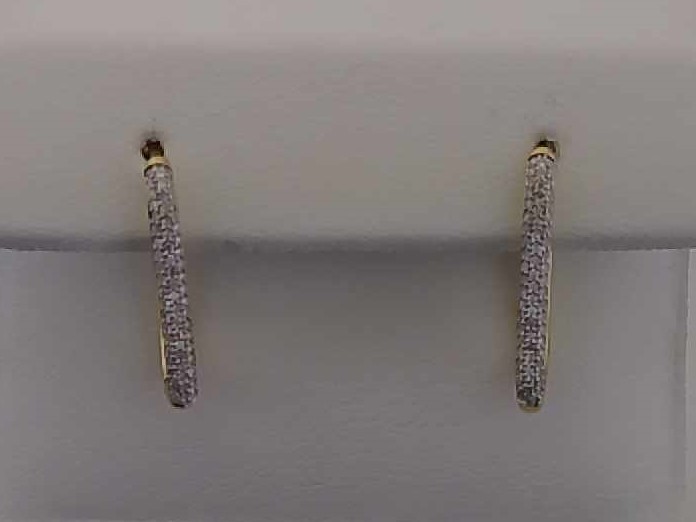 Max Fr&ouml;hlich Mio Fallegro Ohrschmuck Ref.-Nr.: mf2422 585/- Gold, gelb 122 Diamant Wesselton  Weiss kleine Einschl&uuml;sse Brillantschliff 0,18ct. 
