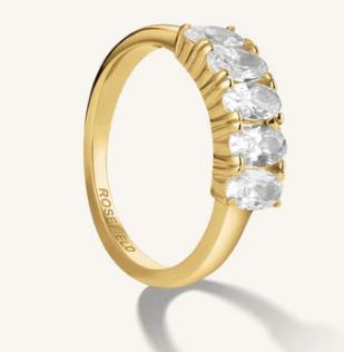 Ernstes Design Ringe Ref.-Nr.: JRFO54-J749 Edelstahl, gelb Glasstein Wei&szlig;  Ringgr&ouml;&szlig;e 54