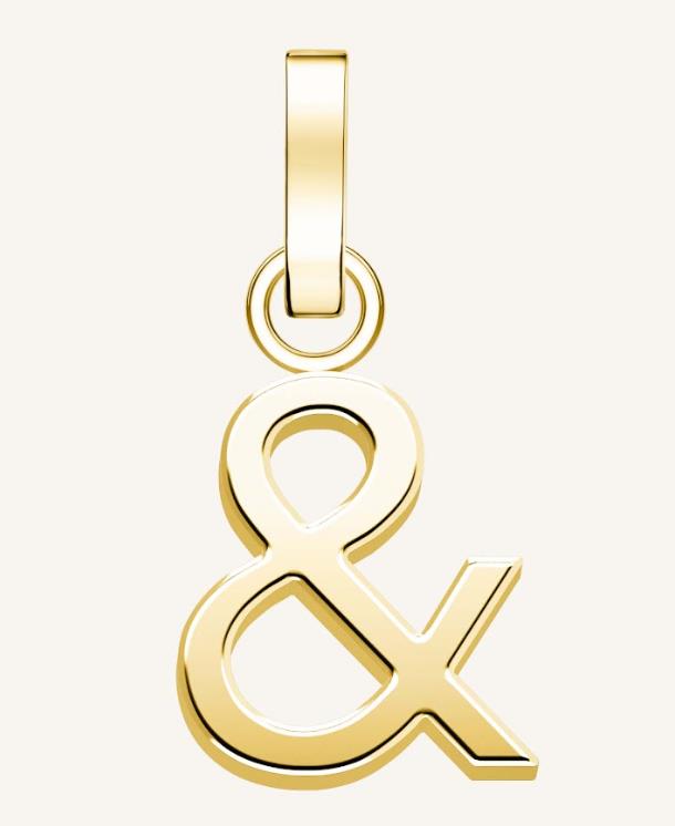 Ref.-Nr.: PE-Gold -Anpersand Rosefield Charms und& Edelstahl gelb