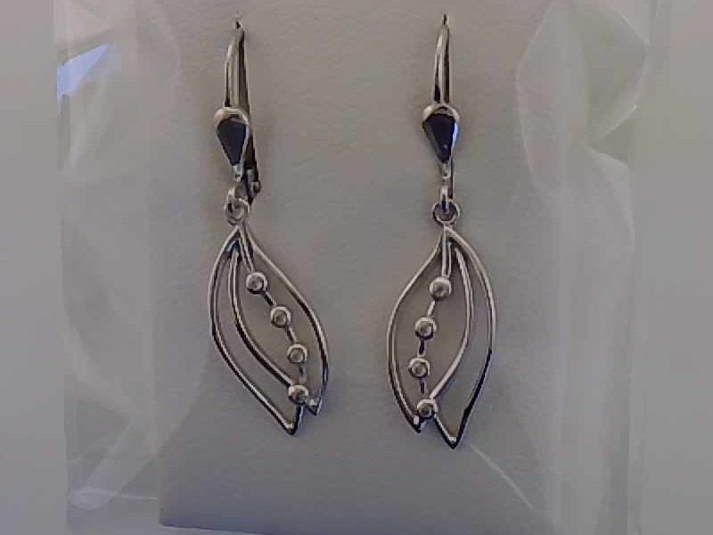 Max Fr&ouml;hlich Ohrschmuck Ref.-Nr.: 667/194351 925/- Silber, Rhodiniert Zirkonia  Wei&szlig; 