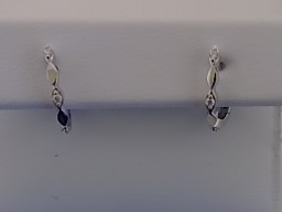 Max Fr&ouml;hlich Ohrschmuck Ref.-Nr.: 201/194640 925/- Silber, Rhodiniert Zirkonia  Wei&szlig; 