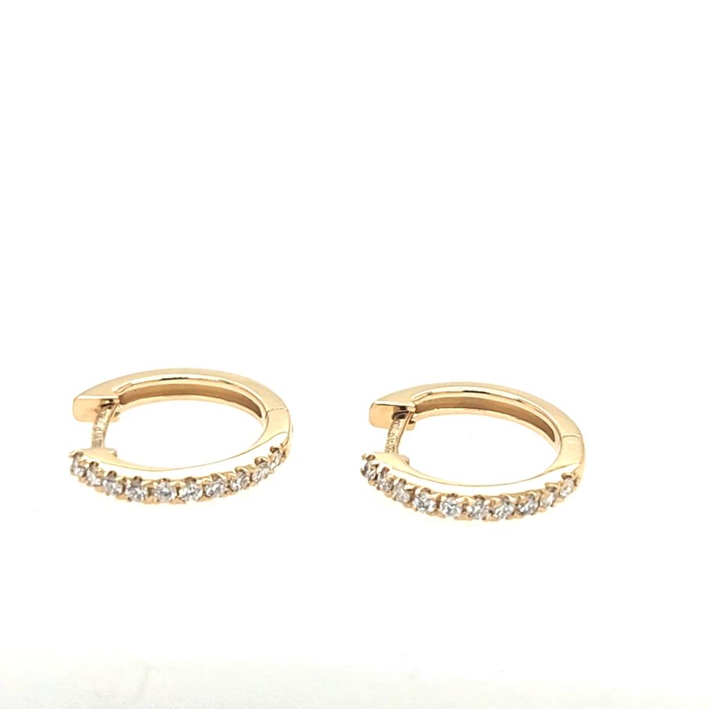 Linkenheil Ohrschmuck Ref.-Nr.: 13155-5550 585/- Gold Diamant Wesselton  Weiss kleine Einschl&uuml;sse Brillantschliff 0,12ct. 