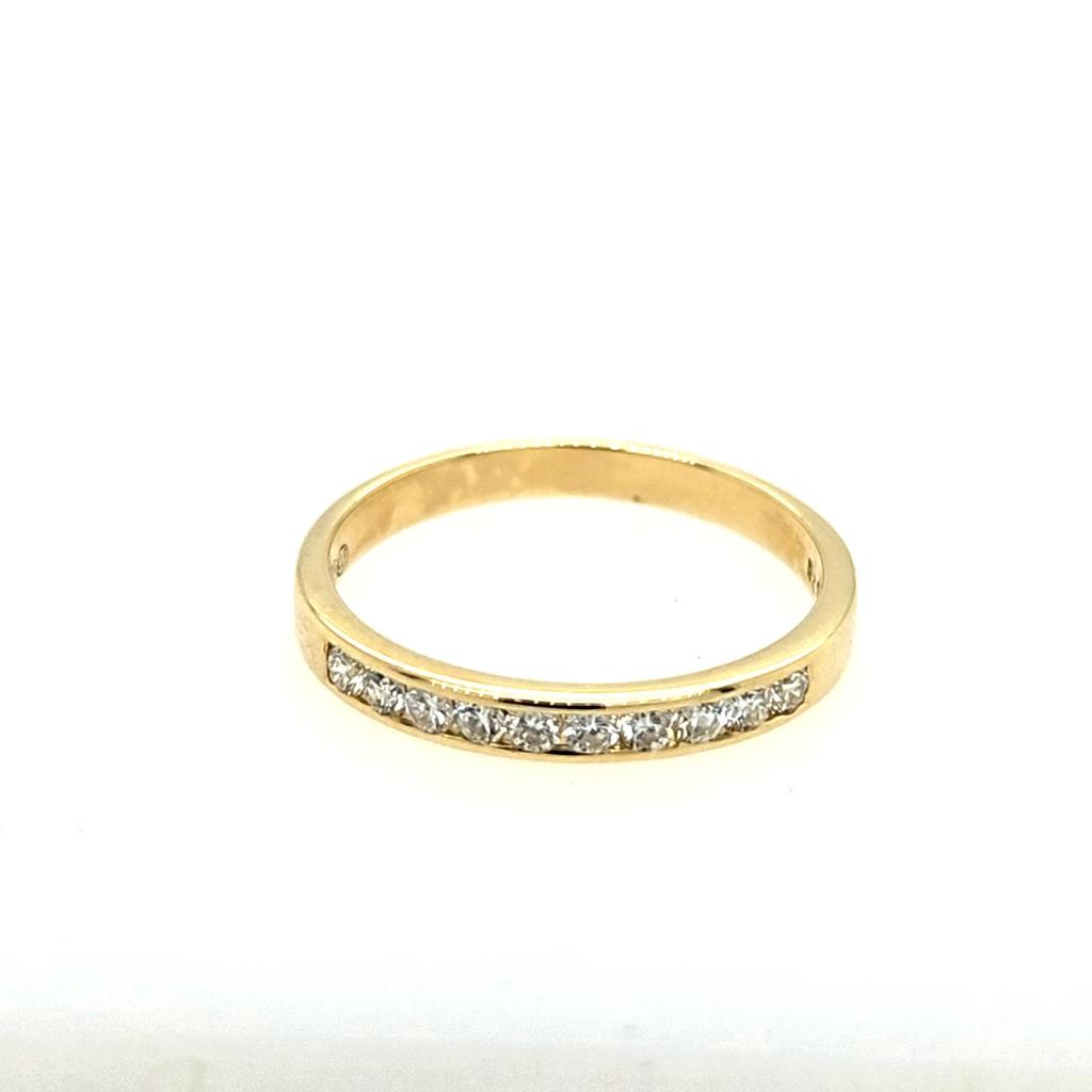 Linkenheil Ringe Ref.-Nr.: 55016-1550 585/- Gold, gelb Diamant Wesselton  Weiss kleine Einschl&uuml;sse Brillantschliff 0,21ct.  Ringgr&ouml;&szlig;e 53