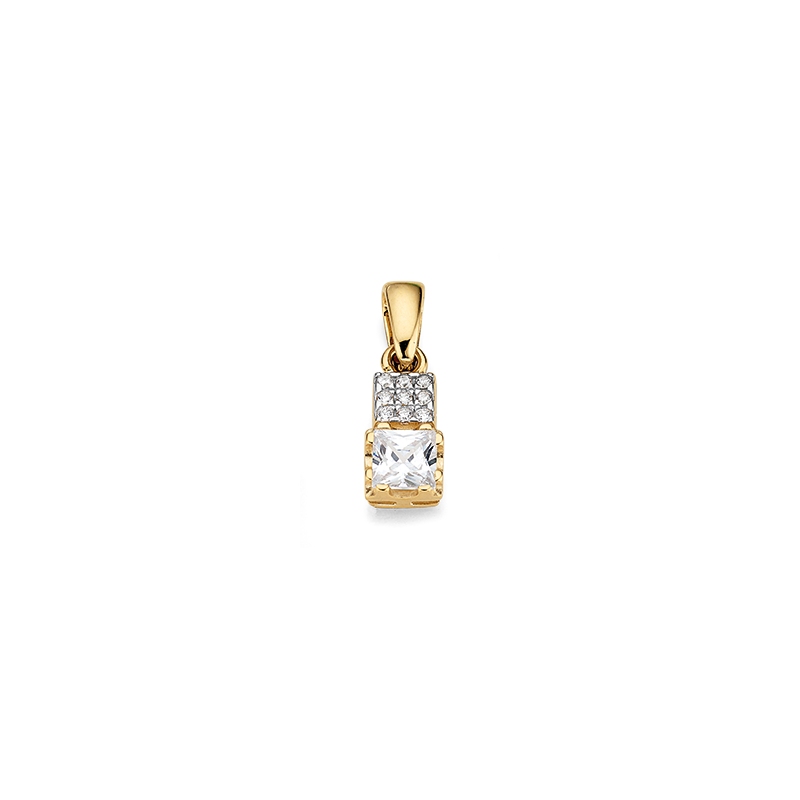 Engelkemper Halsschmuck Ref.-Nr.: 6-212555-001 333/- Gold, gelb Zirkonia  Wei&szlig; 