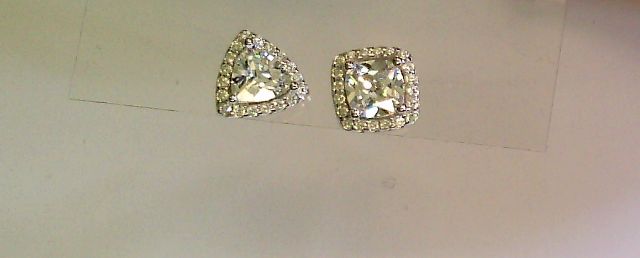 Ohrschmuck Ref.-Nr.: 5-215087-001 925/rh/- Silber Zirkonia  Rund facettiert 