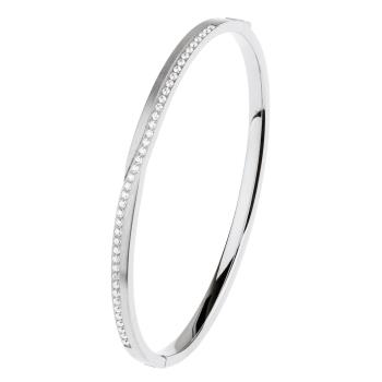 Armreif Ref.-Nr.: A641.MI Edelstahl Zirkonia  