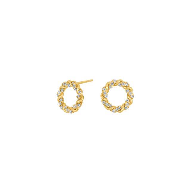 Nordahl Ohrschmuck Ref.-Nr.: 30832370300 333/- Gold, gelb Zirkonia  Wei&szlig; 