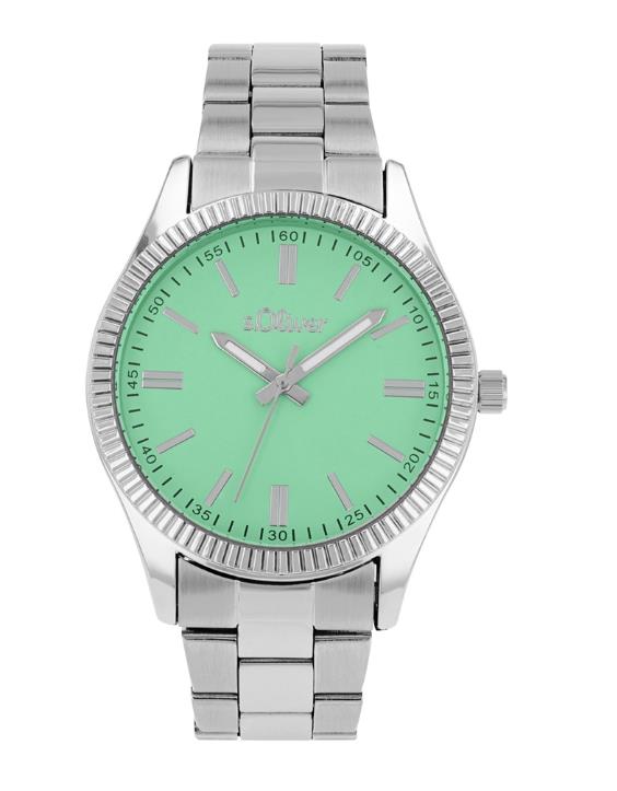 S. Oliver s.Oliver Herrenuhren Ziffernblatt: Blau Index  Gliederband Quartz 30 Meter Ref.-Nr.: 2038604