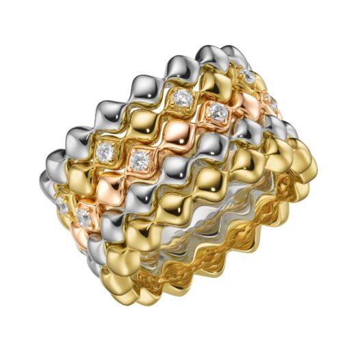Giorgio Martello Ringe Ref.-Nr.: 308859580 Silber, bicolor Zirkonia  Wei&szlig;  Ringgr&ouml;&szlig;e 58