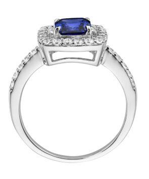 Giorgio Martello Ringe Ref.-Nr.: 308769560 925/- Silber, Rhodiniert Zirkonia  Wei&szlig;  Zirkonia  blau  Ringgr&ouml;&szlig;e 56