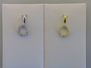 Max Fr&ouml;hlich Halsschmuck Ref.-Nr.: 483/195740 925/- Silber Zirkonia  Wei&szlig; 
