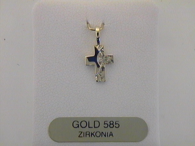 Max Fr&ouml;hlich Halsschmuck Ref.-Nr.: AN 172828 585/- Gold, gelb Zirkonia  Wei&szlig; 