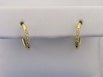 Max Fr&ouml;hlich Ohrschmuck Ref.-Nr.: 25-356 925/- Silber, gelb Zirkonia  Wei&szlig; 
