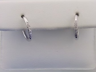 Max Fr&ouml;hlich Ohrschmuck Ref.-Nr.: 25-355 925/- Silber, Rhodiniert Zirkonia  Wei&szlig; 